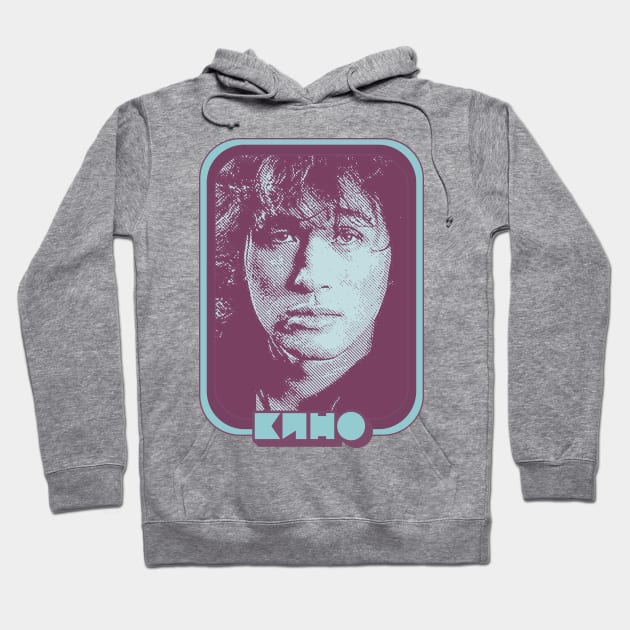 KINO / Кино́ - - Viktor Tsoi Retro Fan Design Hoodie by DankFutura